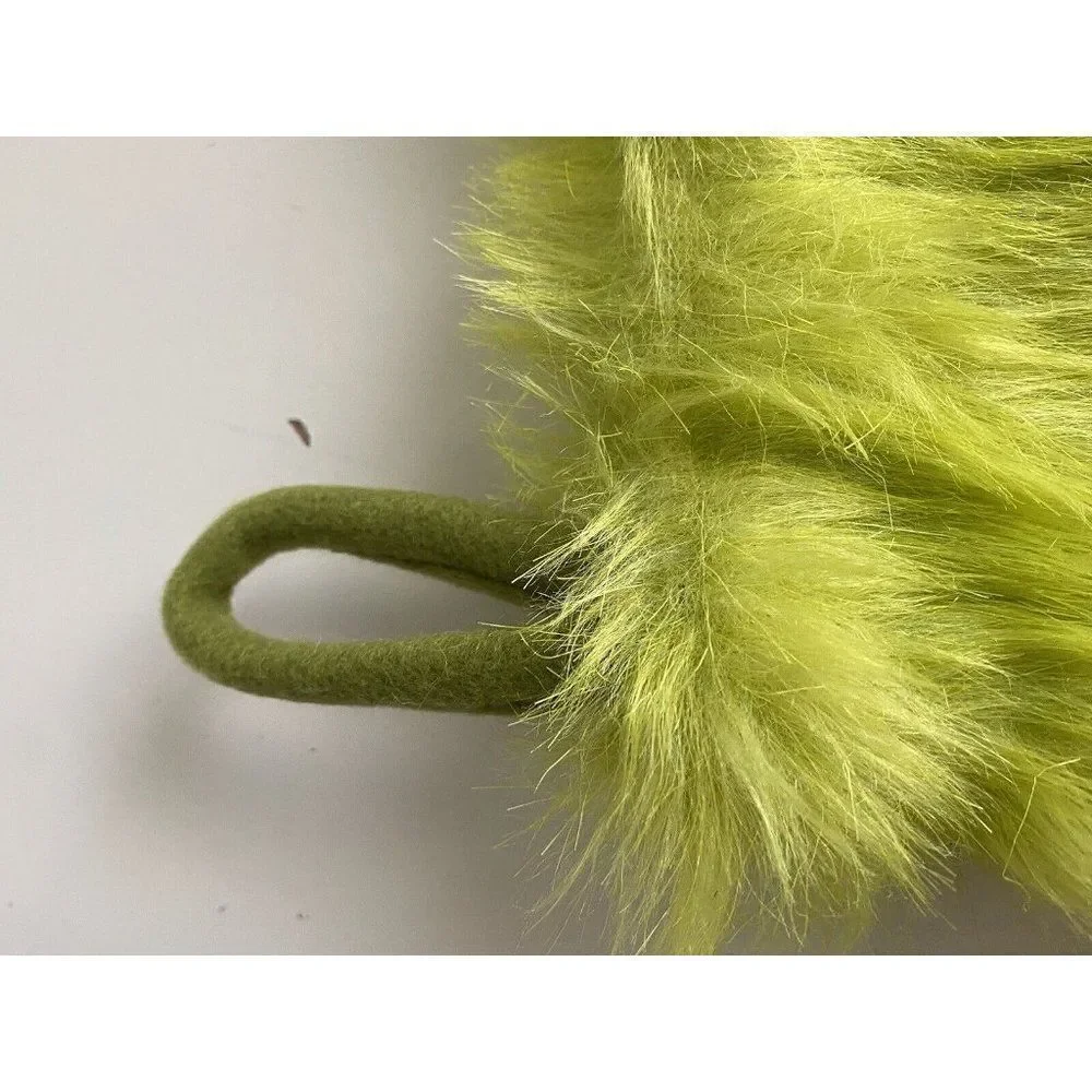 HOW THE‎ GRINCH STOLE CHRISTMAS Green Fur Fuzzy Stocking NEW